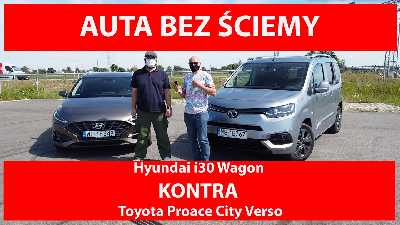Auta bez ściemy - Hyundai i30 Wagon kontra Toyota Proace City Verso