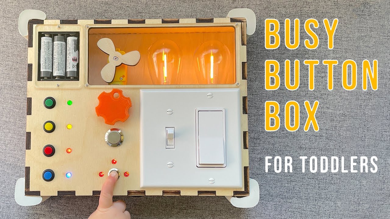 Процесс разработки игрового автомата Busy Button Box — электронная доска в стиле Монтессори для м...