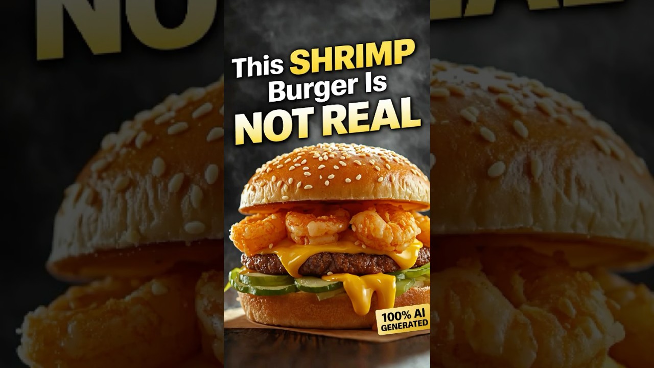 Этот бургер с креветками — НЕ НАСТОЯЩИЙ 🤯 