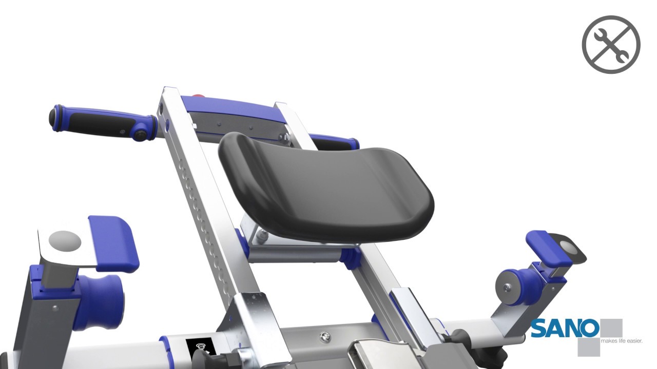 SANO Liftkar PTR Elektrische Treppenraupe - Kopfst&uuml;tze montieren