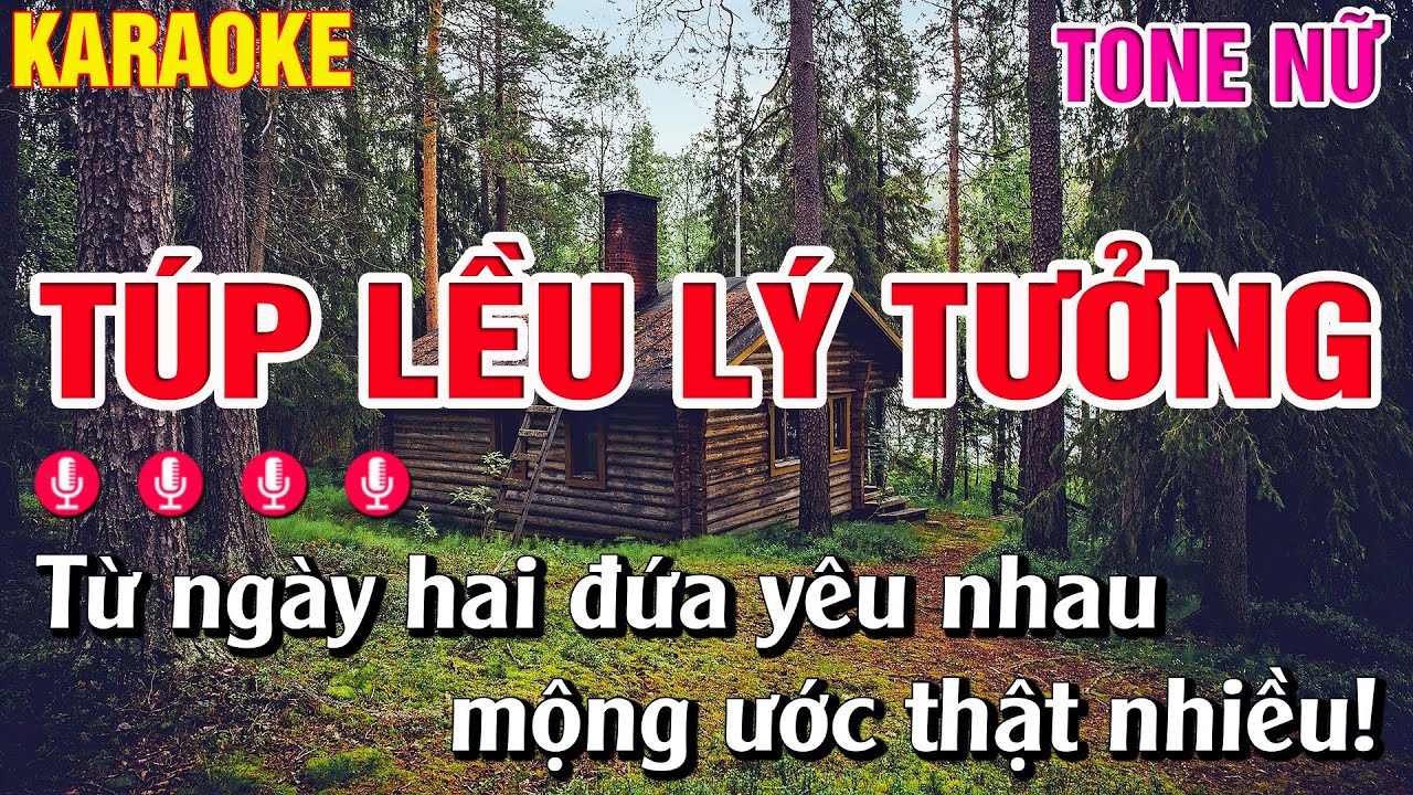 Túp Lều Lý Tưởng - Karaoke Tone Nữ - Bm -  Lâm Organ