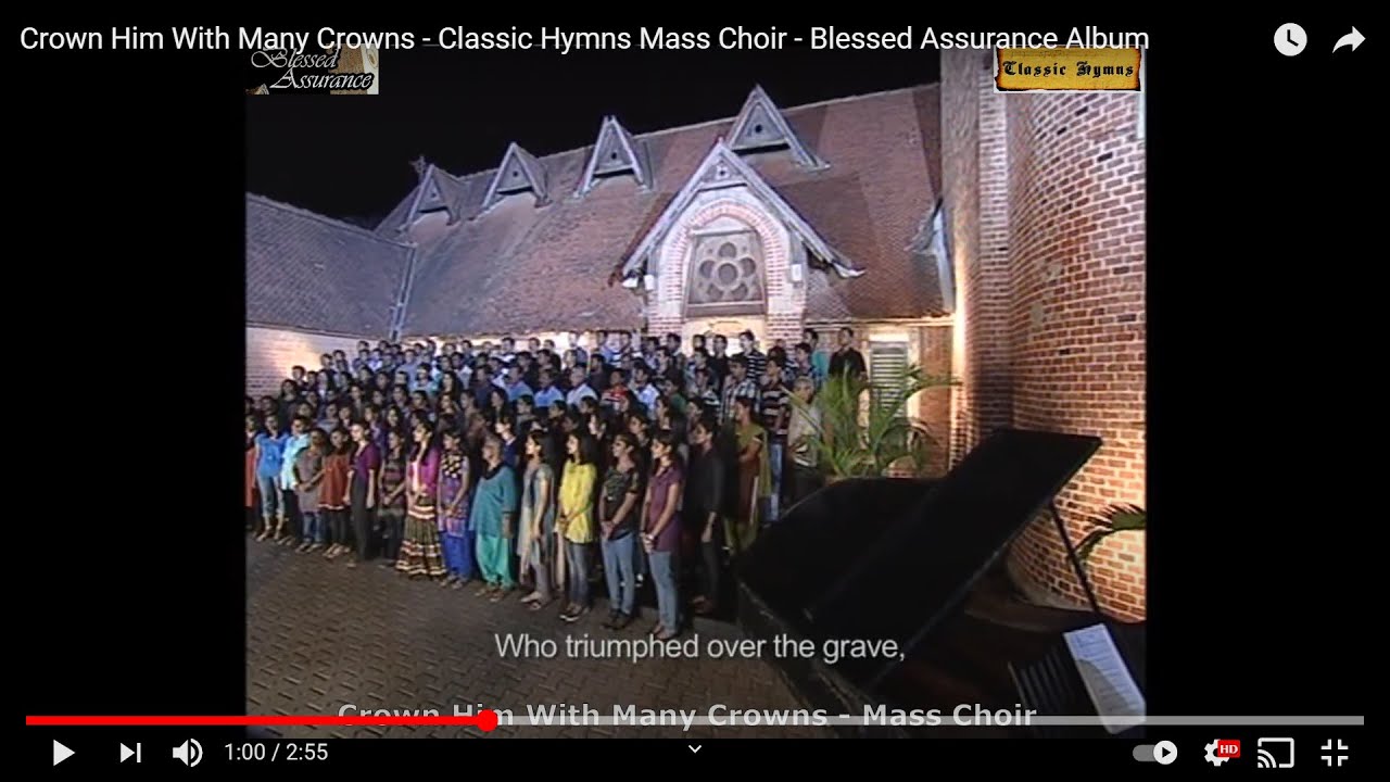 Crown Him With Many Crowns - Classic Hymns   Mass Choir - Blessed Assurance Album
