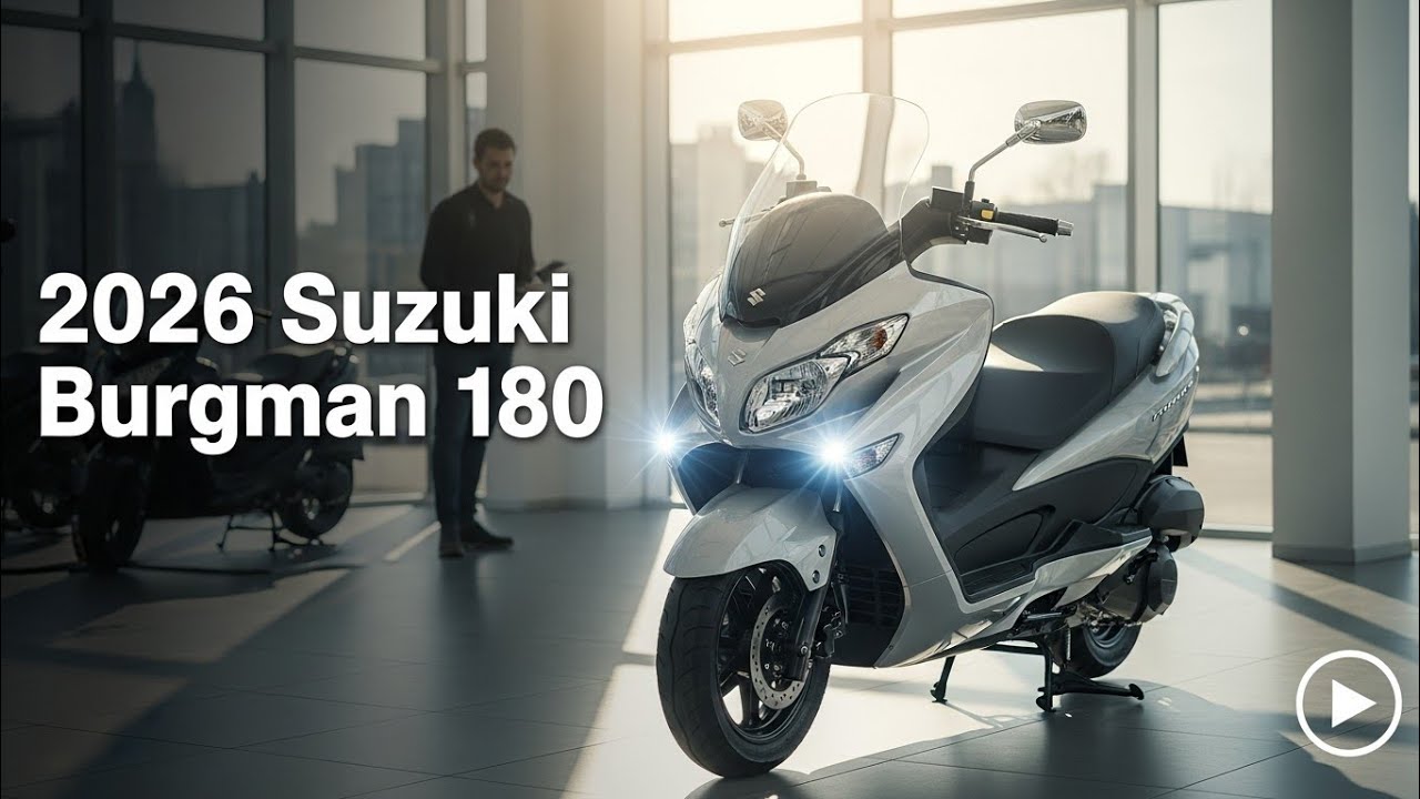 Новый Suzuki Burgman 180 2026 года – компактный макси-скутер, который может навсегда изменить гор...