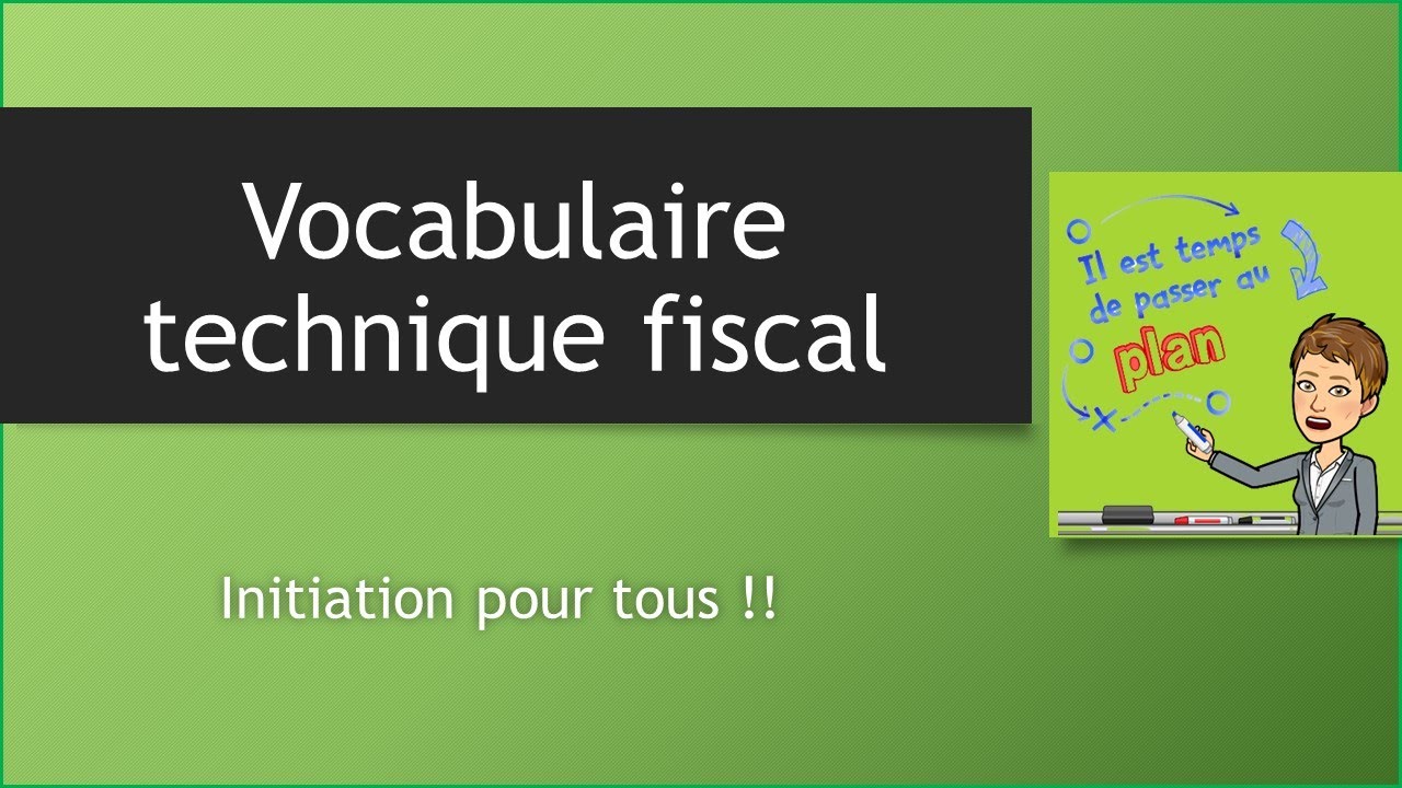 vocabulaire technique fiscal