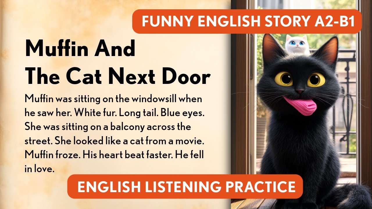 Funny English Story for Beginners | My Cat And The Cat Next Door