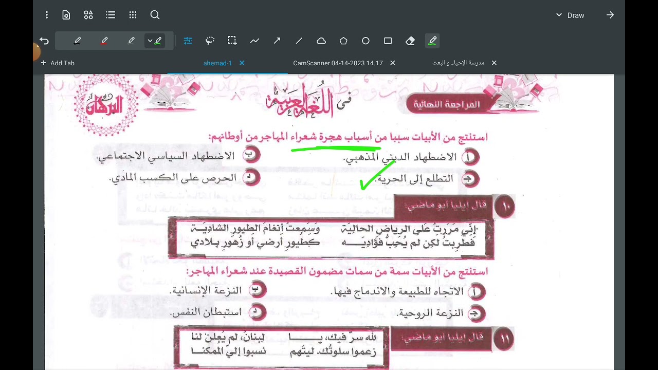 أسئلة المهاجر من كتاب البرهان