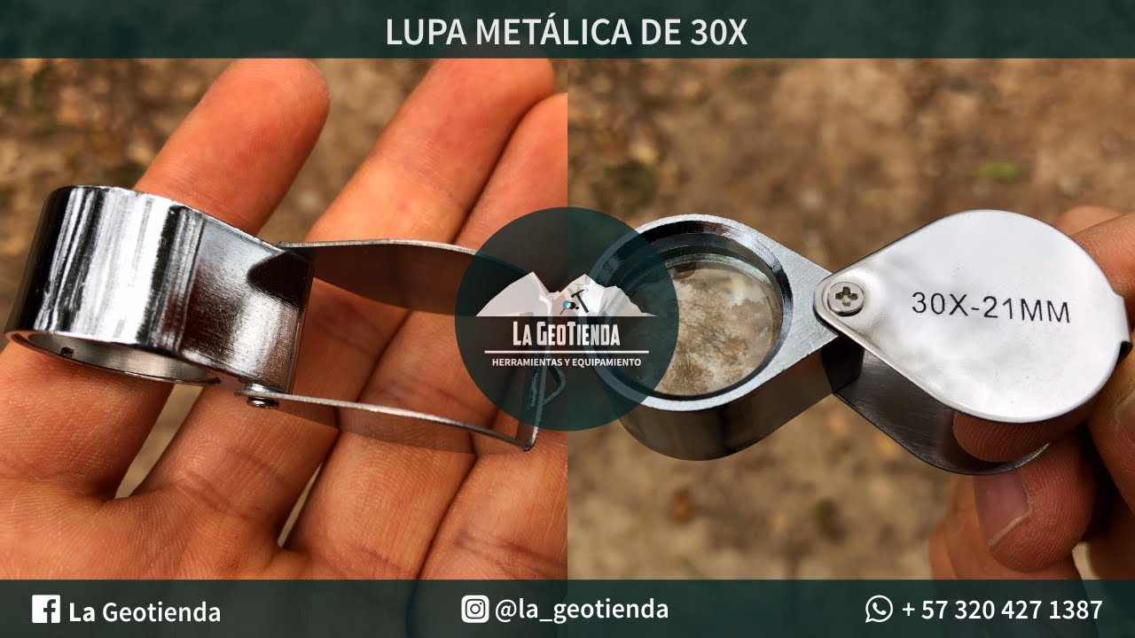La GeoTienda: Lupa Metálica de 30x