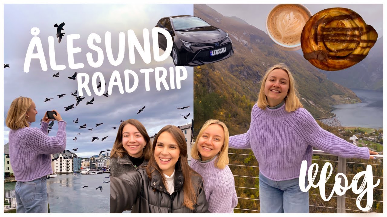ROADTRIP nach ÅLESUND, Norwegen VLOG // Geiranger Fjord, Mädelstrip an der Atlantikküste für 4 Tage