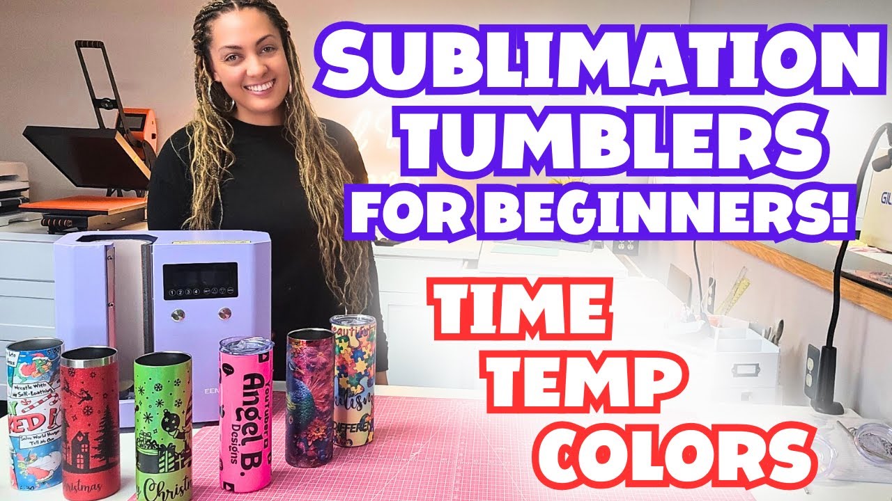 SUBLIMATION TUMBLERS: For Beginners | Time, Temp, Color Choices | How to Wrap 20oz Tumblers!