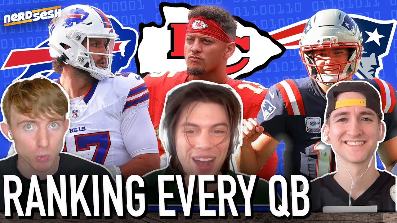 Ranking Every QB in the NFL: Allen vs. Mahomes, Drake Maye Top 5? | Nerd Sesh x Theo Ash