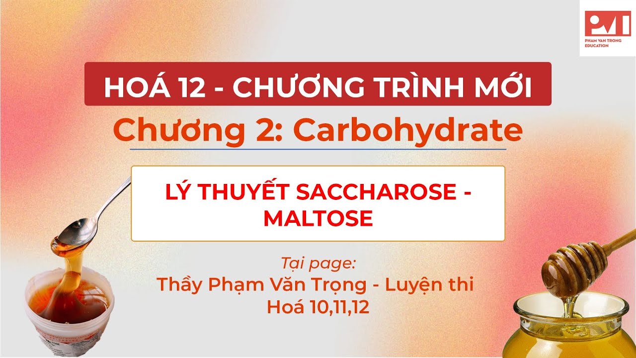 H&Oacute;A 12-CHƯƠNG 2- L&Yacute; THUYẾT SACCHAROSE, MALTOSE