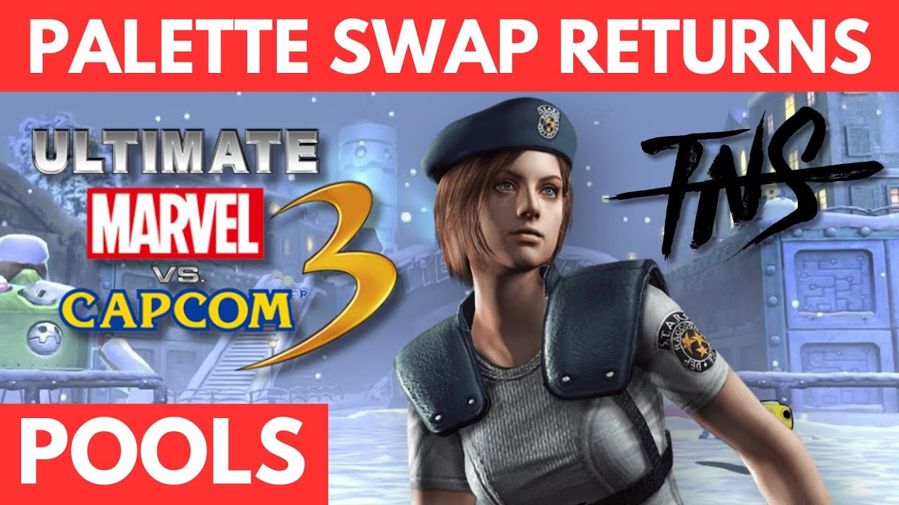 UMVC3 Mod Tourney - Palette Swap #7 POOLS (S.T.A.R.S. Jill, Iceman, Captain Marvel, Orange Hulk)