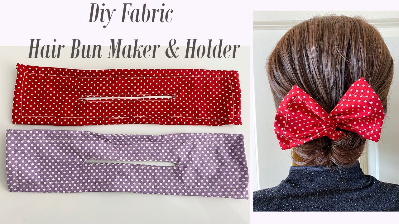 How to Make DIY Fabric Hair Bun Maker and Holder- Moño Magic |  Magic Headband To Make Bow | DIY Bow