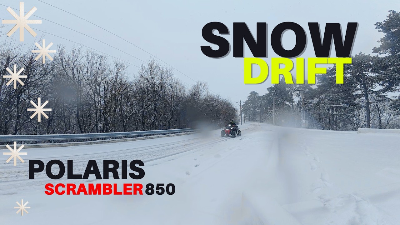 Polaris Scrambler vs Zăpadă: Drifturi și adrenalină la Târgoviște❄️❄️❄️