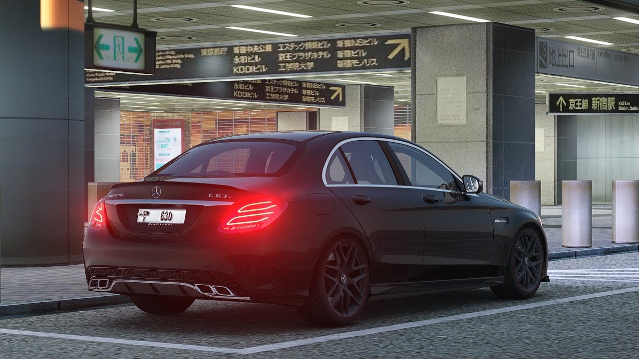 Mercedes-Benz C63😈 // Шашки ASSETTO CORSA🌃