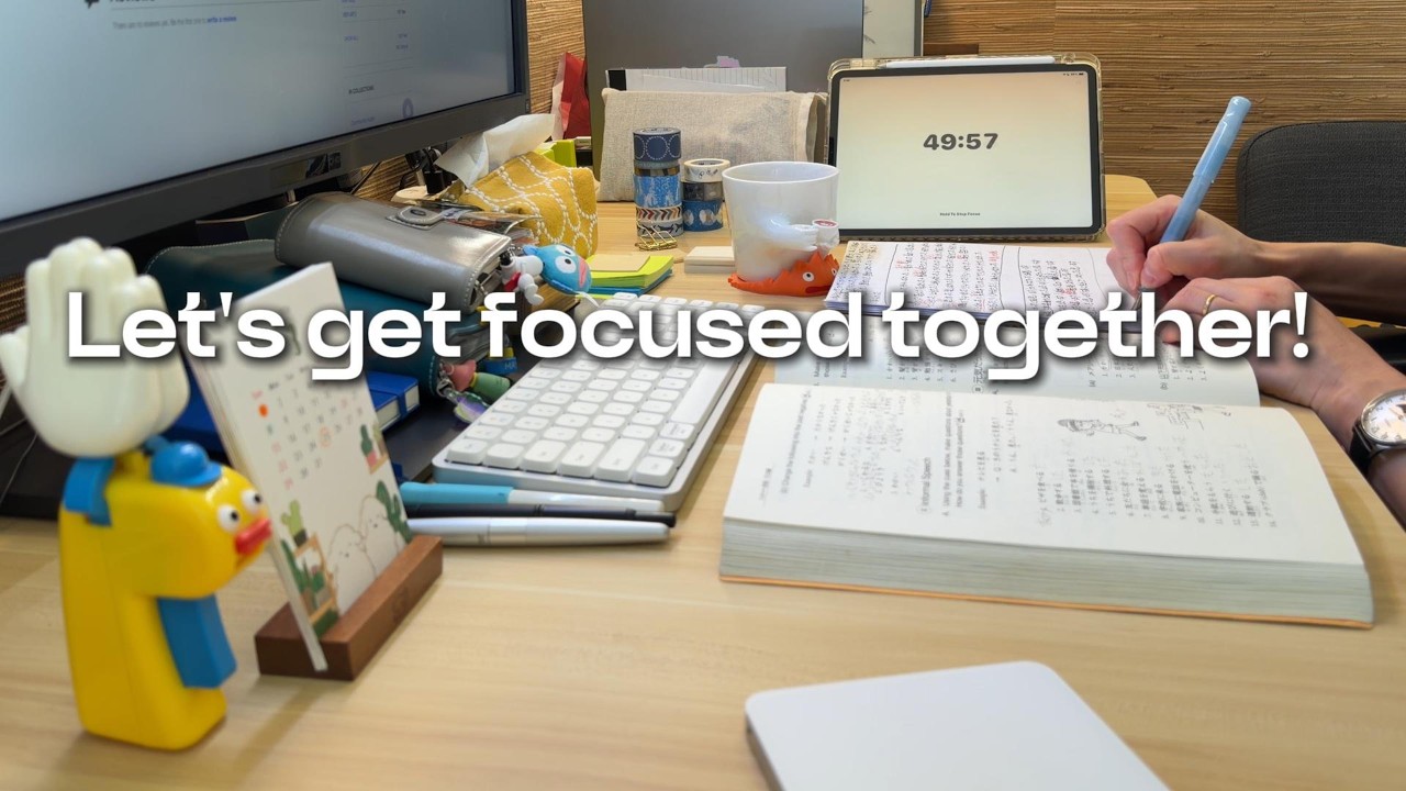 STUDY WITH ME 2 HRS [pomodoro50/10]|NO BGM|FIREPLACE BACKGROUND NOISE|peaceful music break+alarm