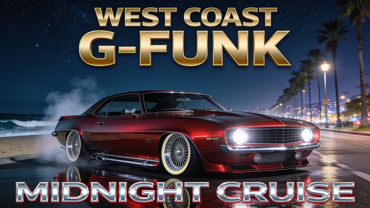 West Coast G Funk Midnight Cruise | West Coast Lowrider Vibes | Chill Music Mix
