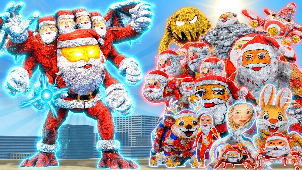 NEW GOD STANTA GOO GOO GAGA vs GOO GOO GAGA MEME TEAM in Garry's Mod