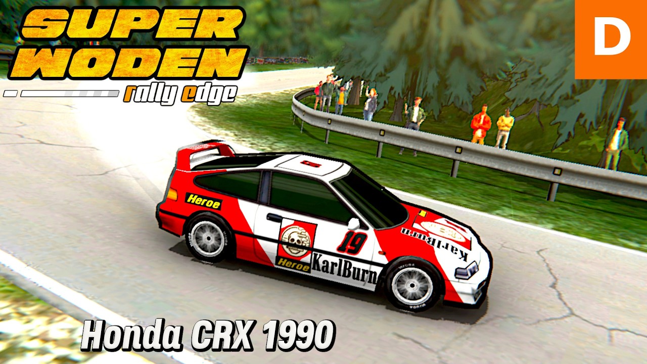 Super Woden Rally Edge – Honda CRX 1990 White and Red – Class D – 274 HP