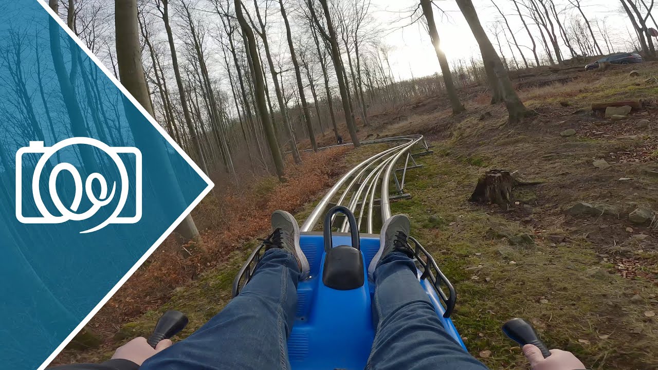Harzbob (Sommerrodelbahn) @ Erlebniswelt Seilbahnen Thale 2022 - 4K Onride / POV Video