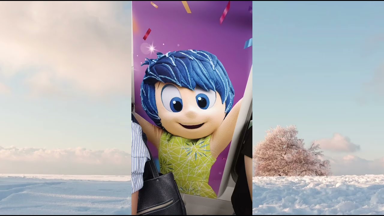 #迪士尼樂園 #insideout #迪士尼 [6月最後2部影片，潮流、今期流行化。]我在銅鑼灣金百利廣場拍攝香港迪士尼樂園20周年大型廣告及宣傳影片及乘搭港鐵荃灣線迪士尼朋友主題列車。