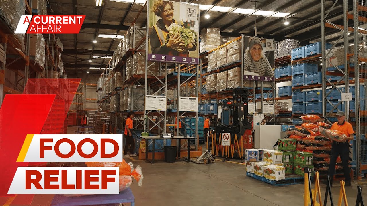 Food charities plead for lifeline as cost-of-living crunch cuts supply | A Current Affair