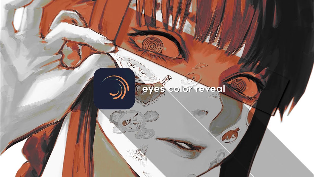 eyes color reveal tutorial ! [alight motion)