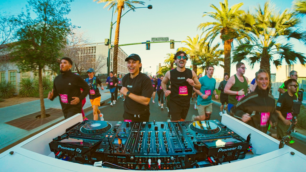 DJ'ing While Running a 5K in Las Vegas!