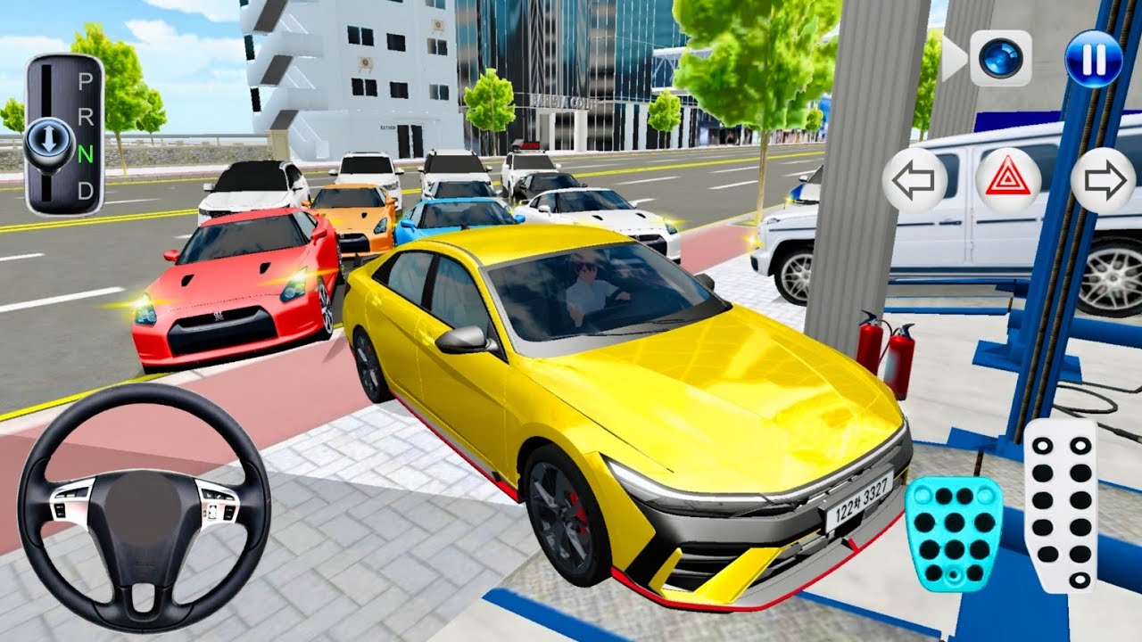 New Elantra N & All Vehicles Stuck in Parking Garage 🚗 | 3D Driving Class 2026 Android Car Game