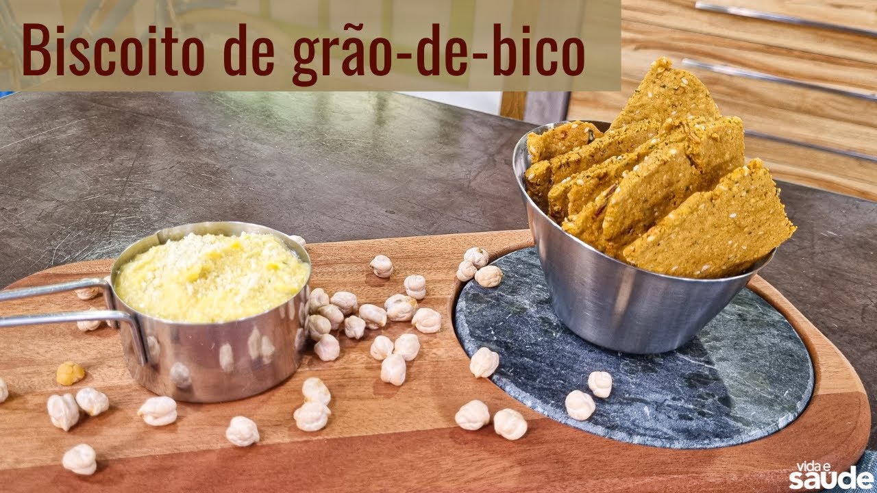 Receita: Biscoito de grão-de-bico (06/09/22)