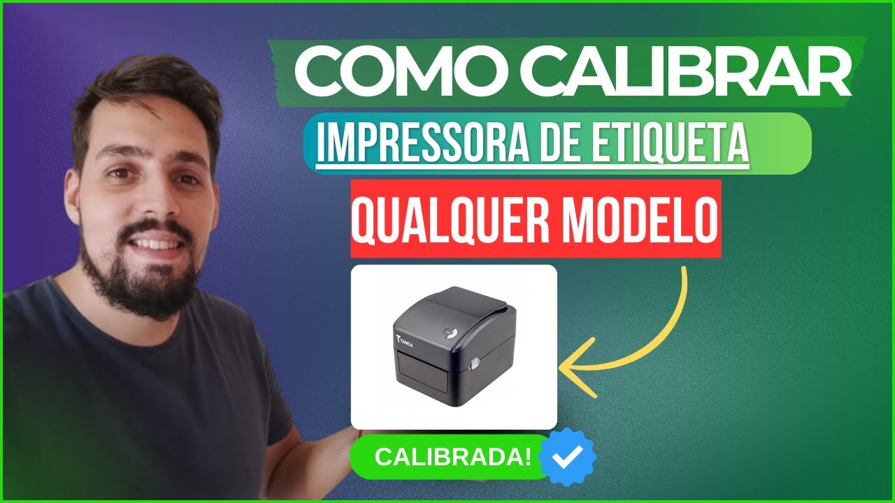 COMO CALIBRAR IMPRESSORA DE ETIQUETA (QUALQUER MODELO)