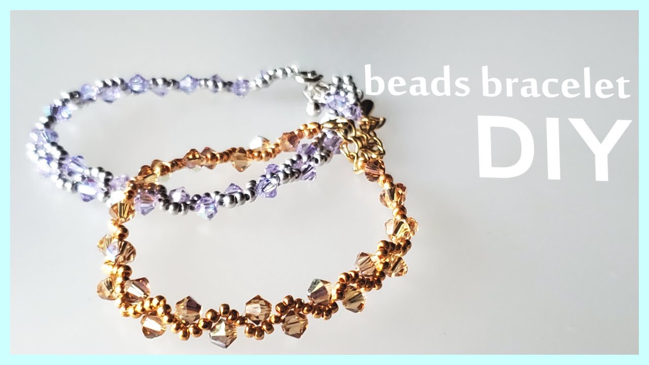 【DIY】Wavy bracelet ビーズアクセサリー 難易度★★☆☆☆