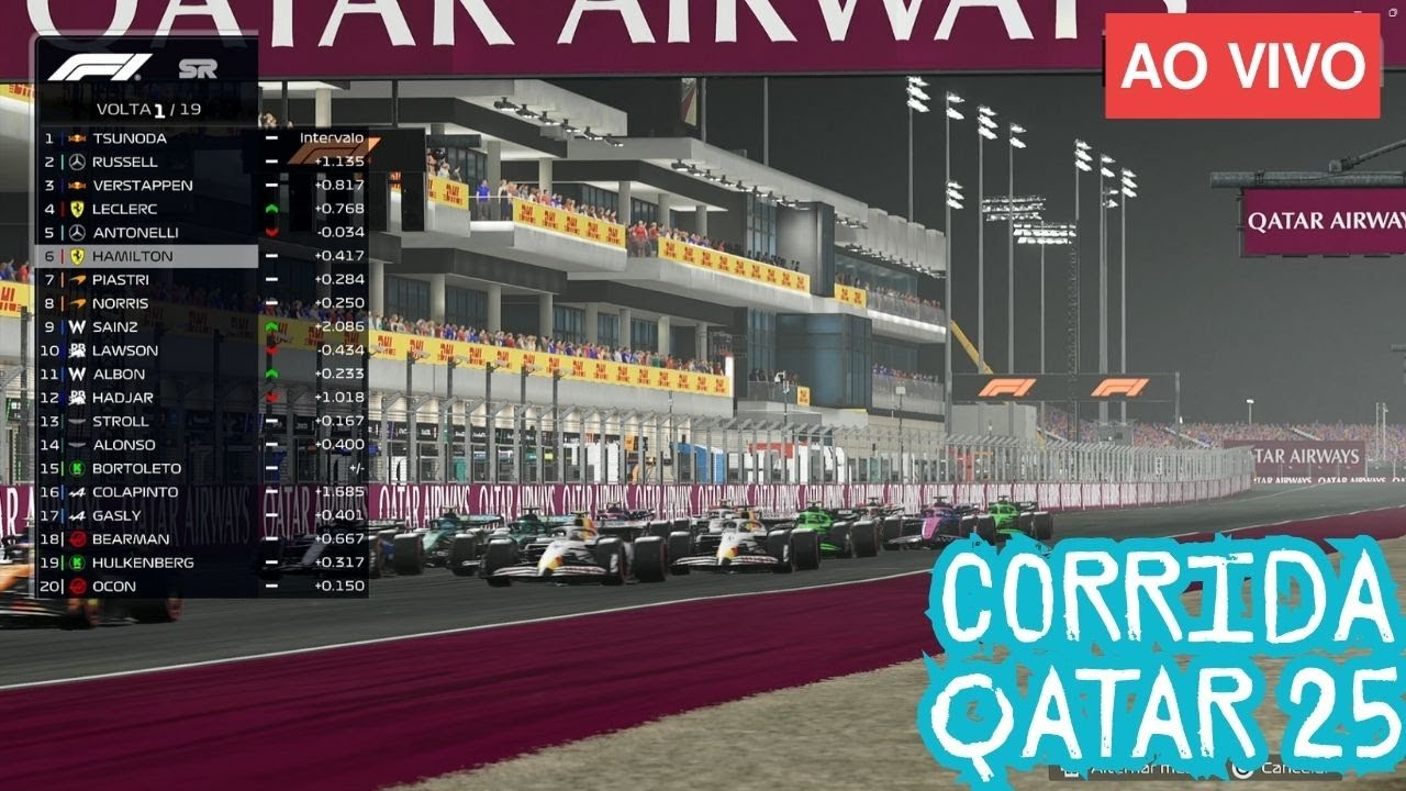 AO VIVO FORMULA 1 GP QATAR CATAR