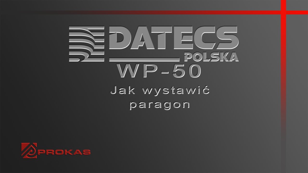 Kasa fiskalna Datecs WP-50 - jak wystawić paragon