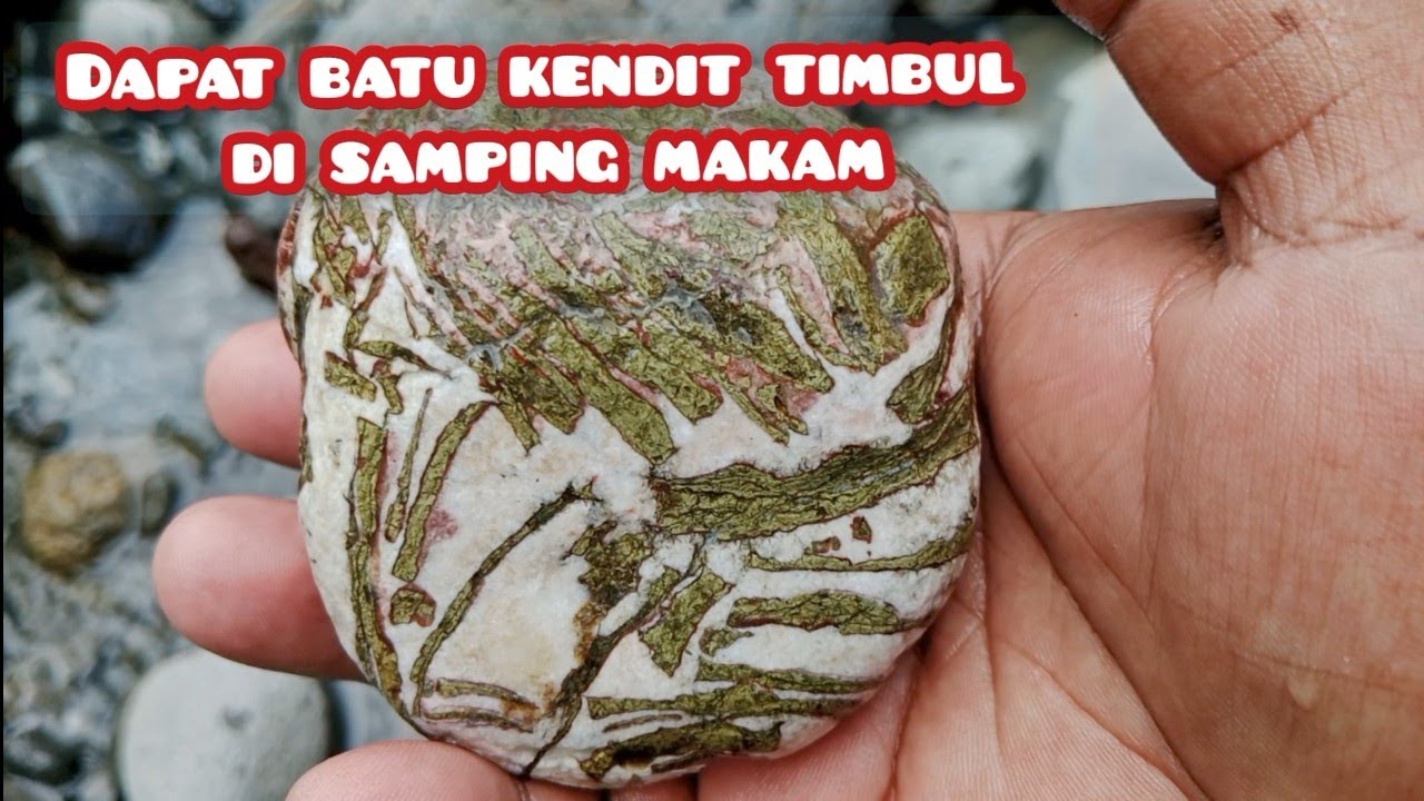 Penemuan batu kendit timbul di sungai lukulo