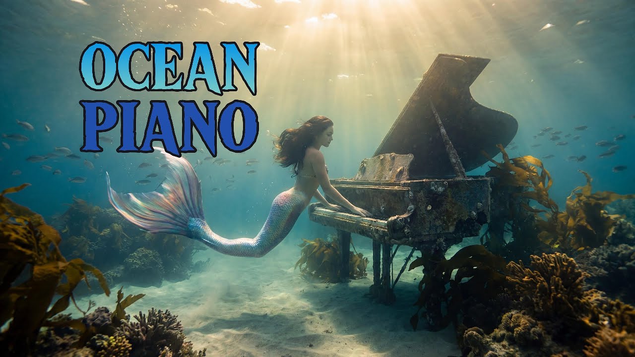 Ocean Piano 🌊🎶🎹🧜🏼‍♀️ Deep Sea Piano sounds - Music for Relaxation