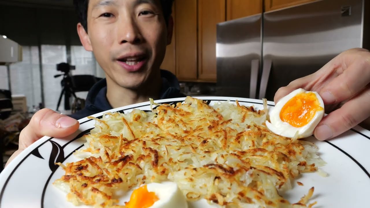 10 Minute Meal: Crispy Hash Browns w/ Perfect Soft Boil Eggs