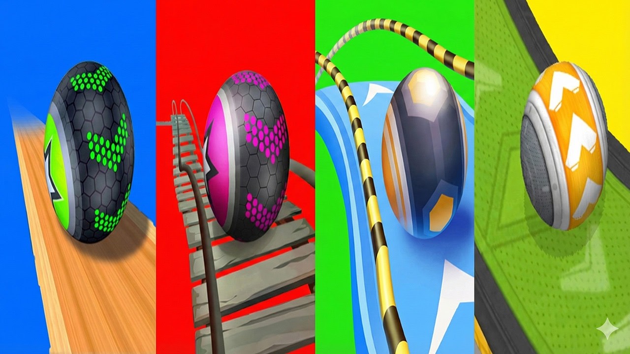 Going Balls VS Rollance Adventure Balls VS Action Balls VS Gyro Balls Gameplay Ep4