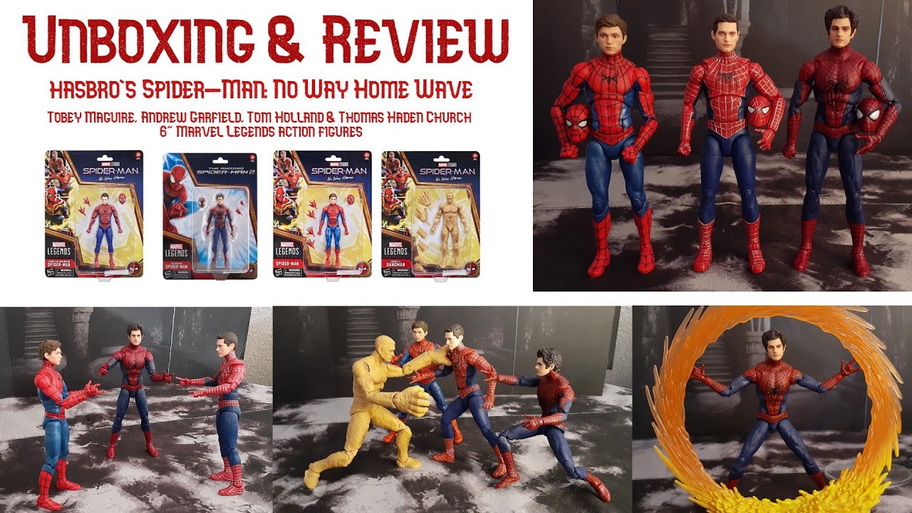 Unboxing & Review Hasbro's Spider-Man: No Way Home Figure Wave with Maguire, Garfield & Holland