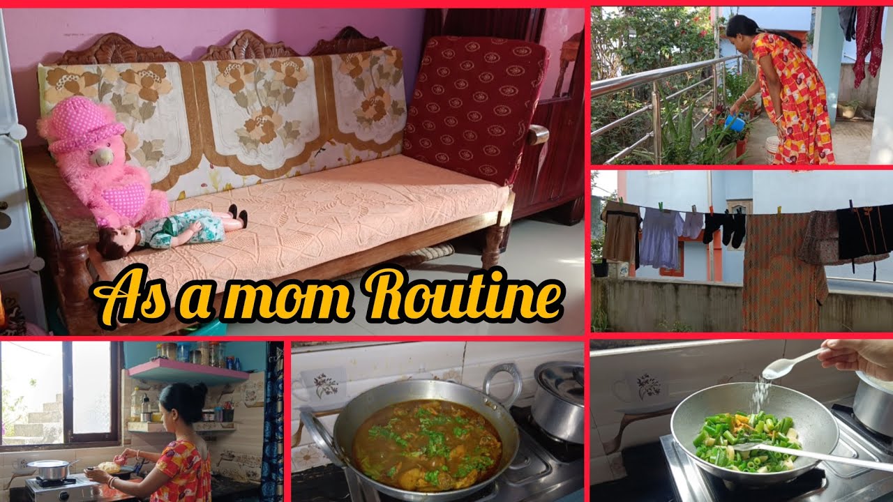 পরিষ্কার-পরিচ্ছন্ন থাকাটা আমার Habit 💁ll মেয়েকে সামলিয়ে প্রত্যেকটা কাজ একা হাতে গুছিয়ে করে নিলাম 