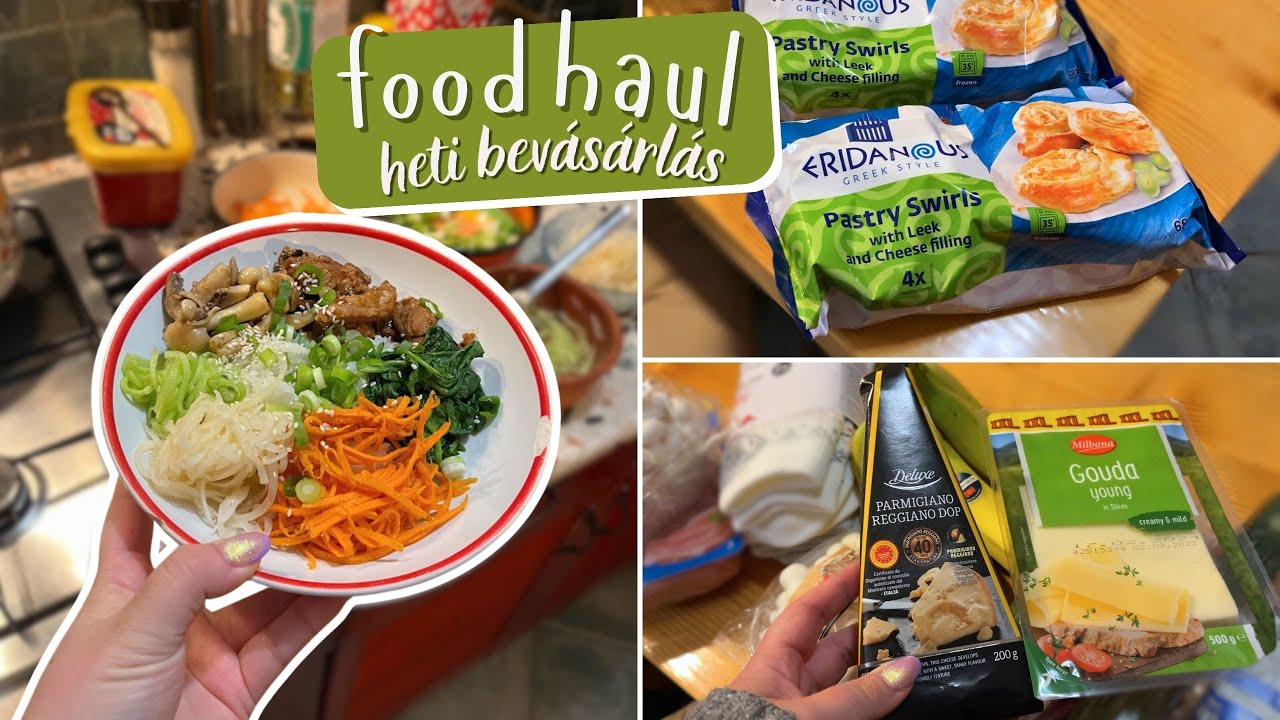 Food haul + bibimbap recept ⭐️💛 heti nagybevásárlás Lidl és Aldi!