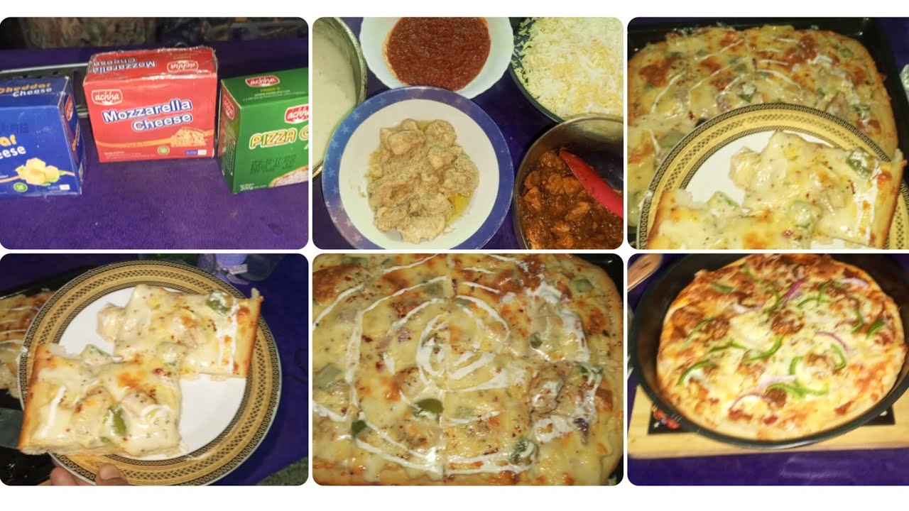 Winter ki Thand Ma Bnaen Grma Gram #PIZZA# Chicken Mlae boti#ChickenTika#Khud Bnaen Asan Or Testy🍕👌