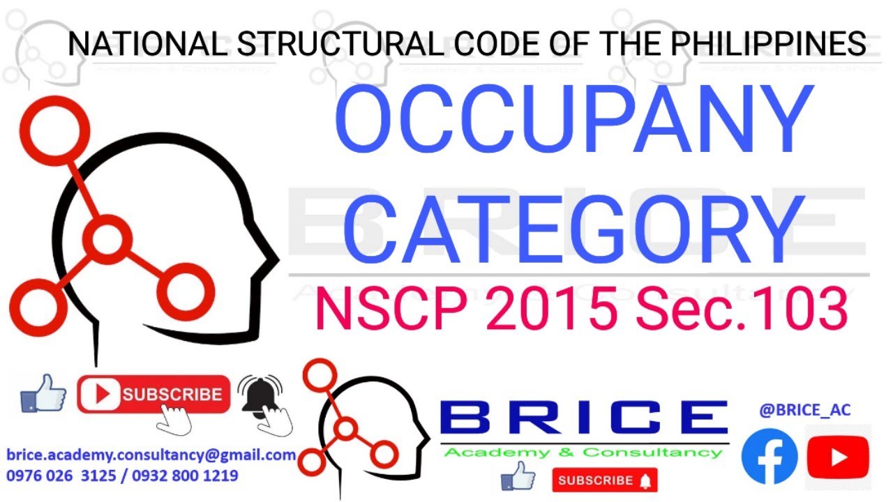 OCCUPANCY CATEGORY (CLASSIFICATION OF STRUCTURES SEC.103 NSCP 2015) Edited