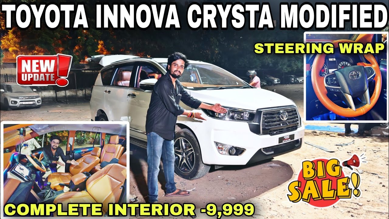 TOYOTA INNOVA CRYSTA MODIFIED BASE TO TOP✅FULL LUXURY INTERIOR UPGRADE✅ GENUINE ACCESSORIES✅ #toyota