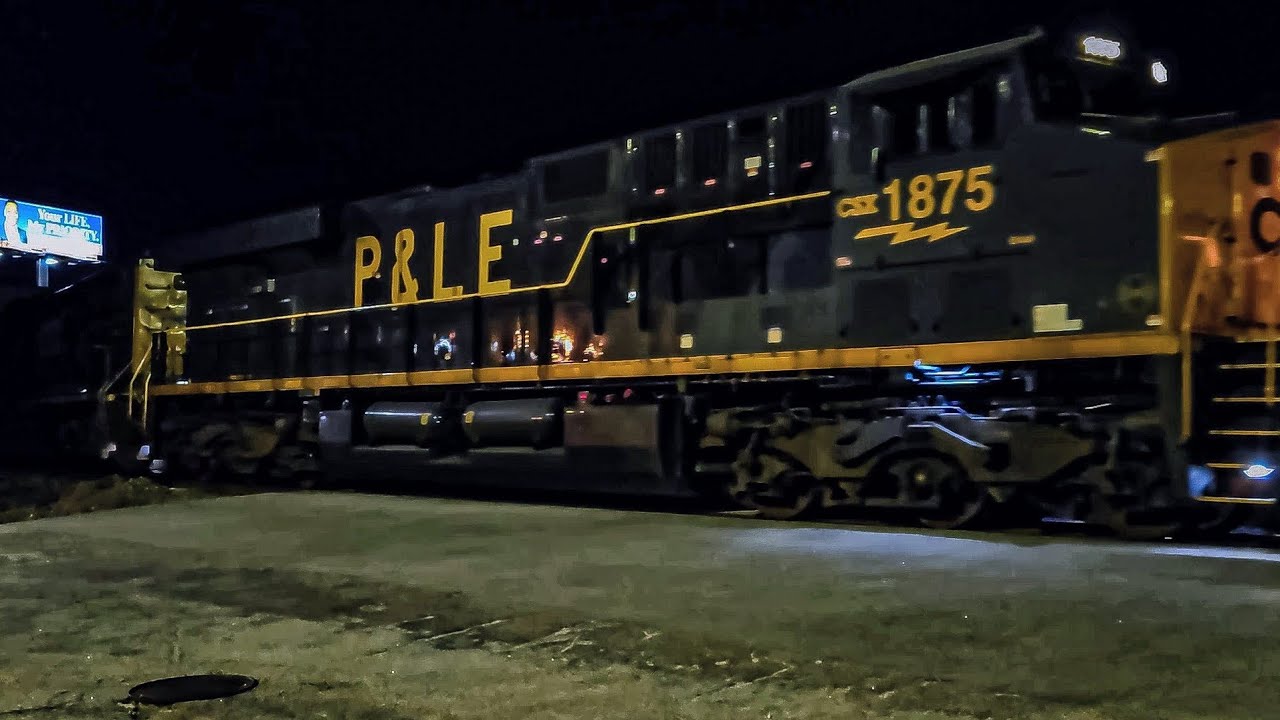 CSX HU 1875 P&LE  Lead CSX I196 Intermodal Augusta Ga
