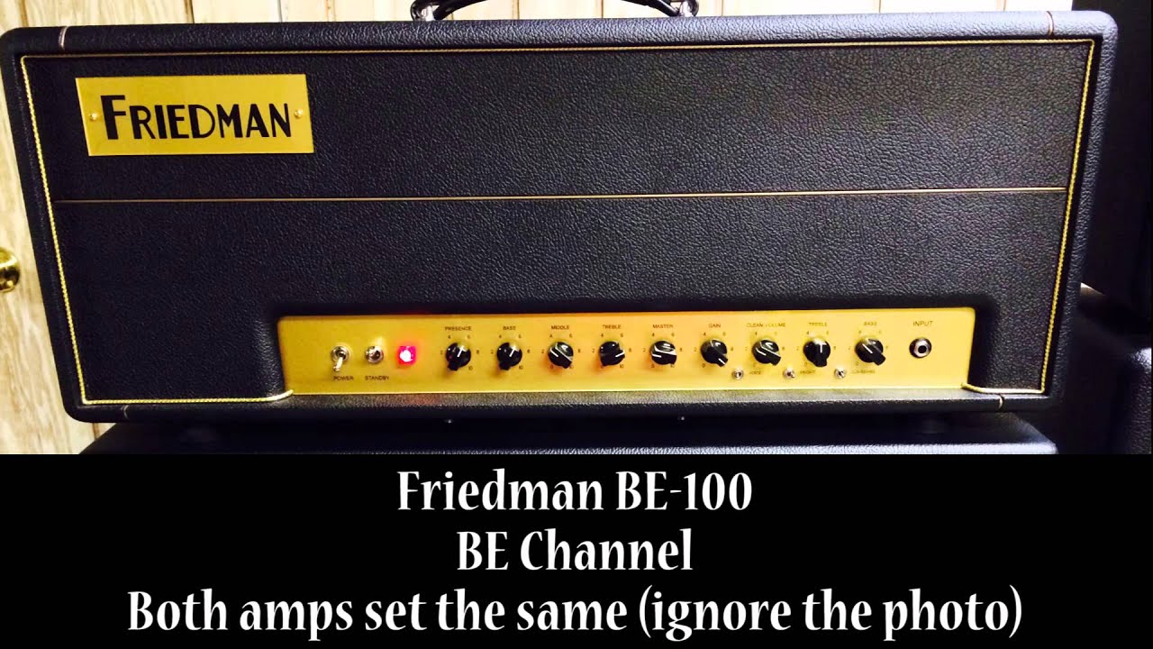 Friedman BE100 vs Double J's 
