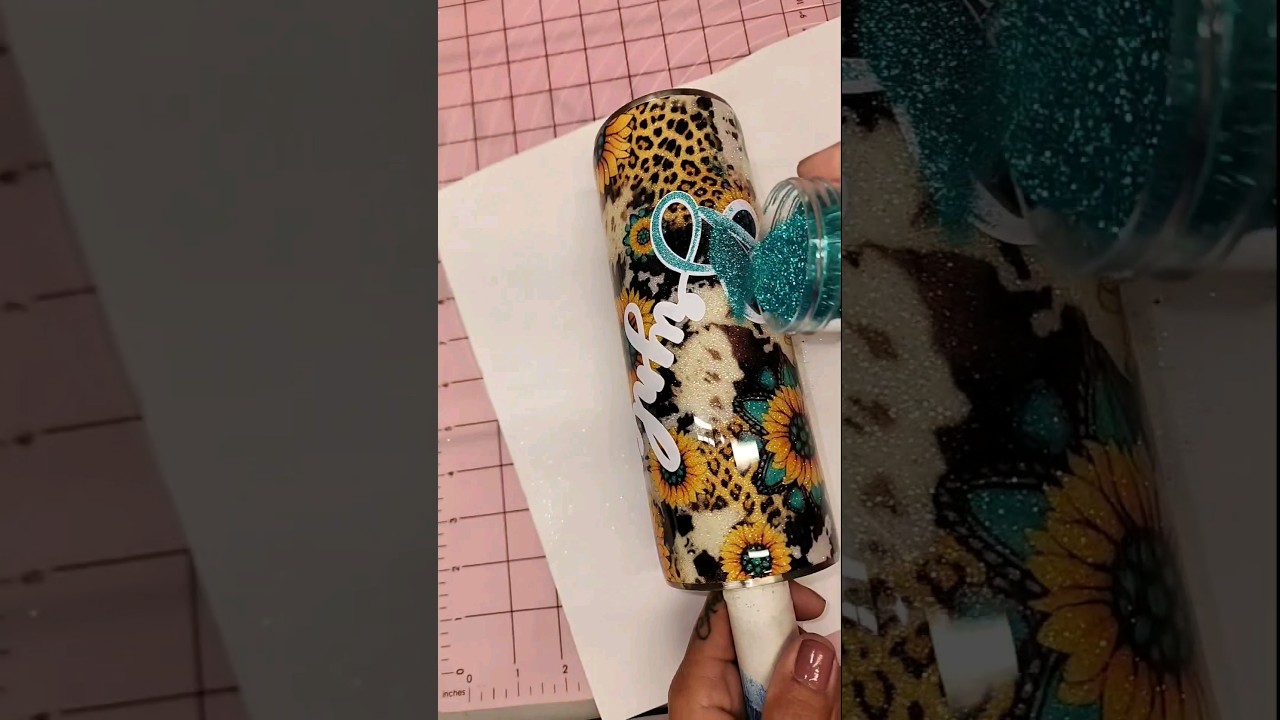 Add a name with #tumblertape ✨️✨️#cup #leopard #epoxy