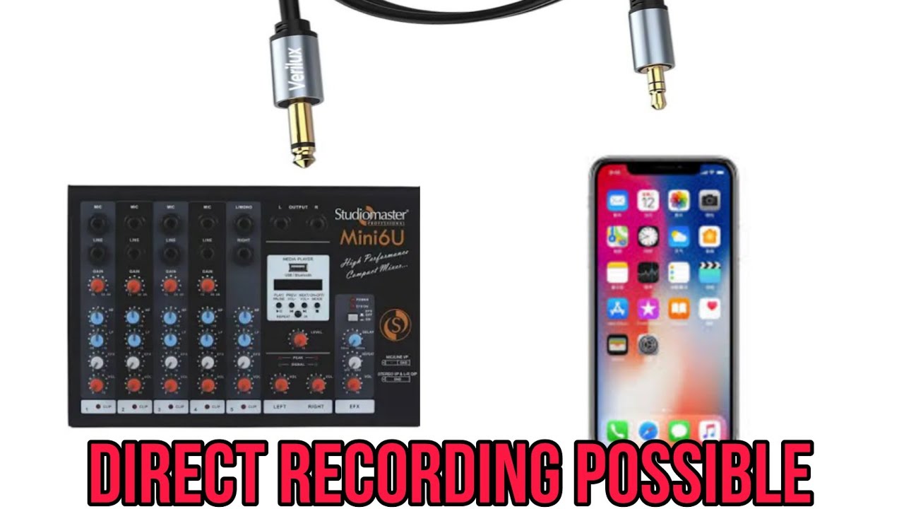Audio mixer se mobile me direct recording