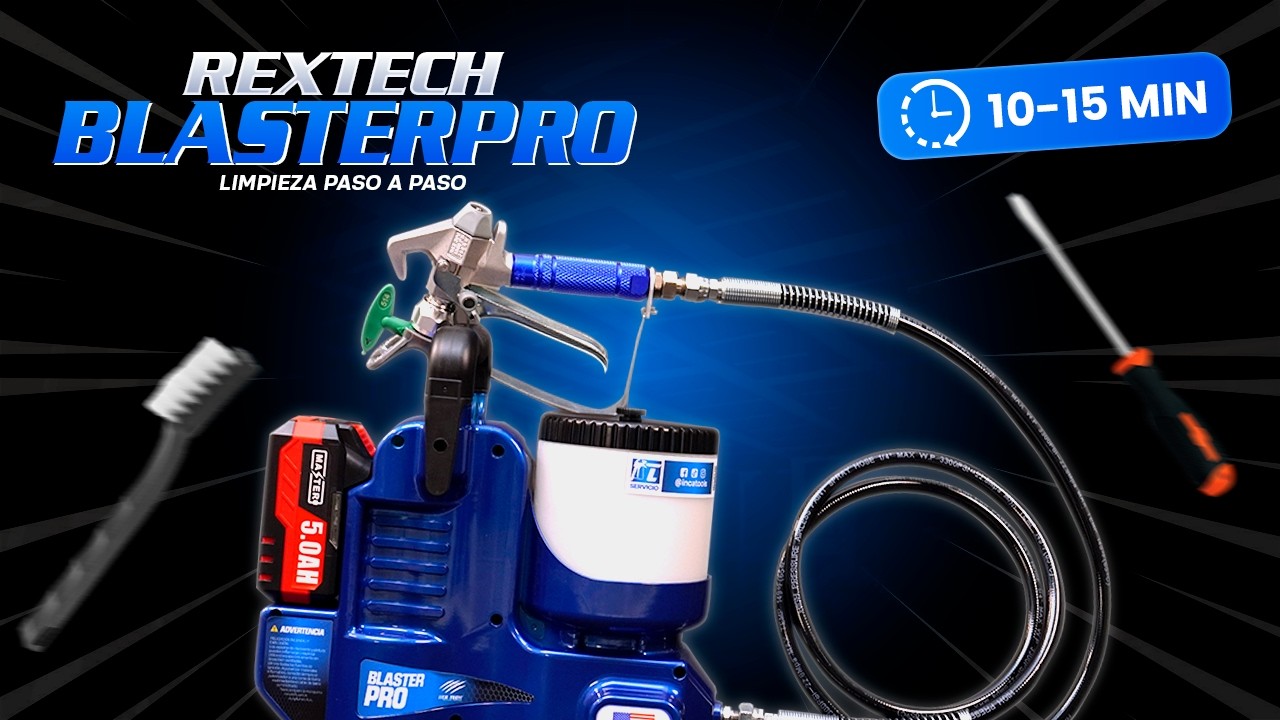 Limpieza de la RexTech BLASTERPRO: ¡es súper rápido! | IncaTools