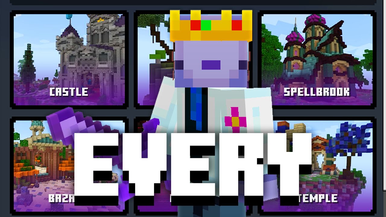 Playing EVERY Skywars Map